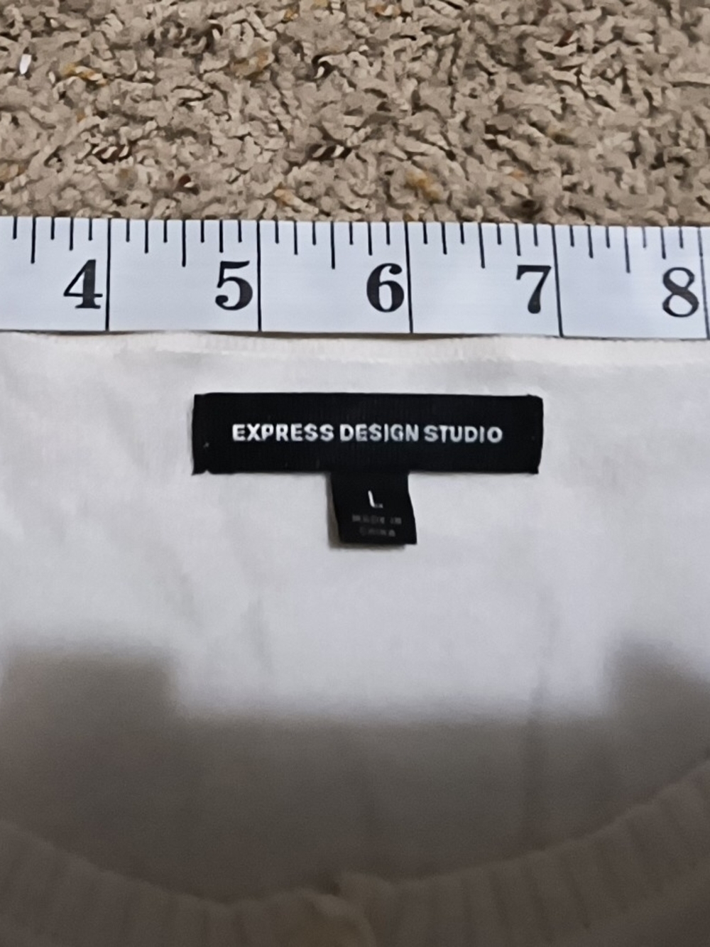 Express White Button-Front Cardigan - Picture 8 of 8
